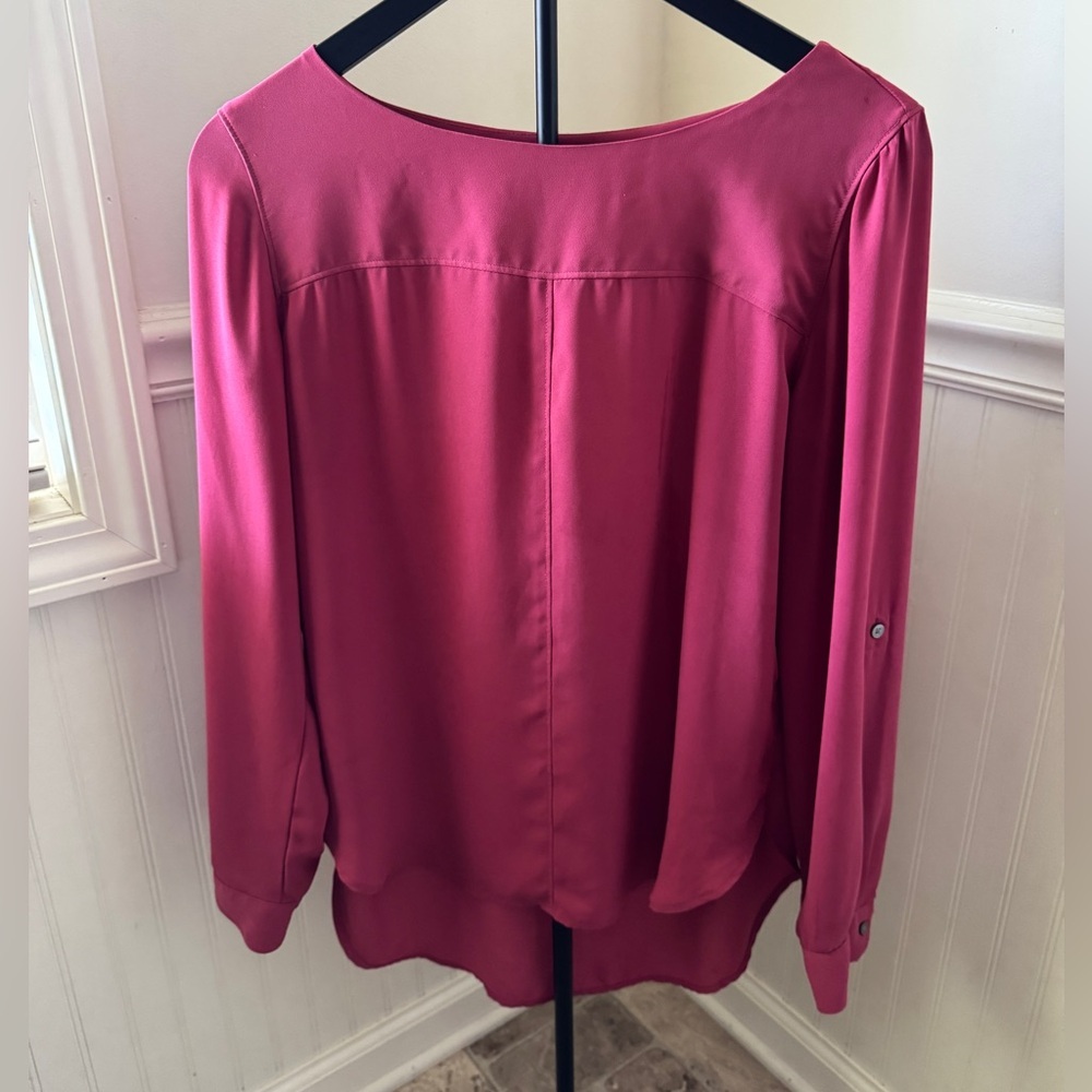 LOFT Fuchsia Blouse Size Small